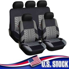 For Toyota Corolla Car Seat Cover Full Set 5-Seat Front Rear Protector Polyester