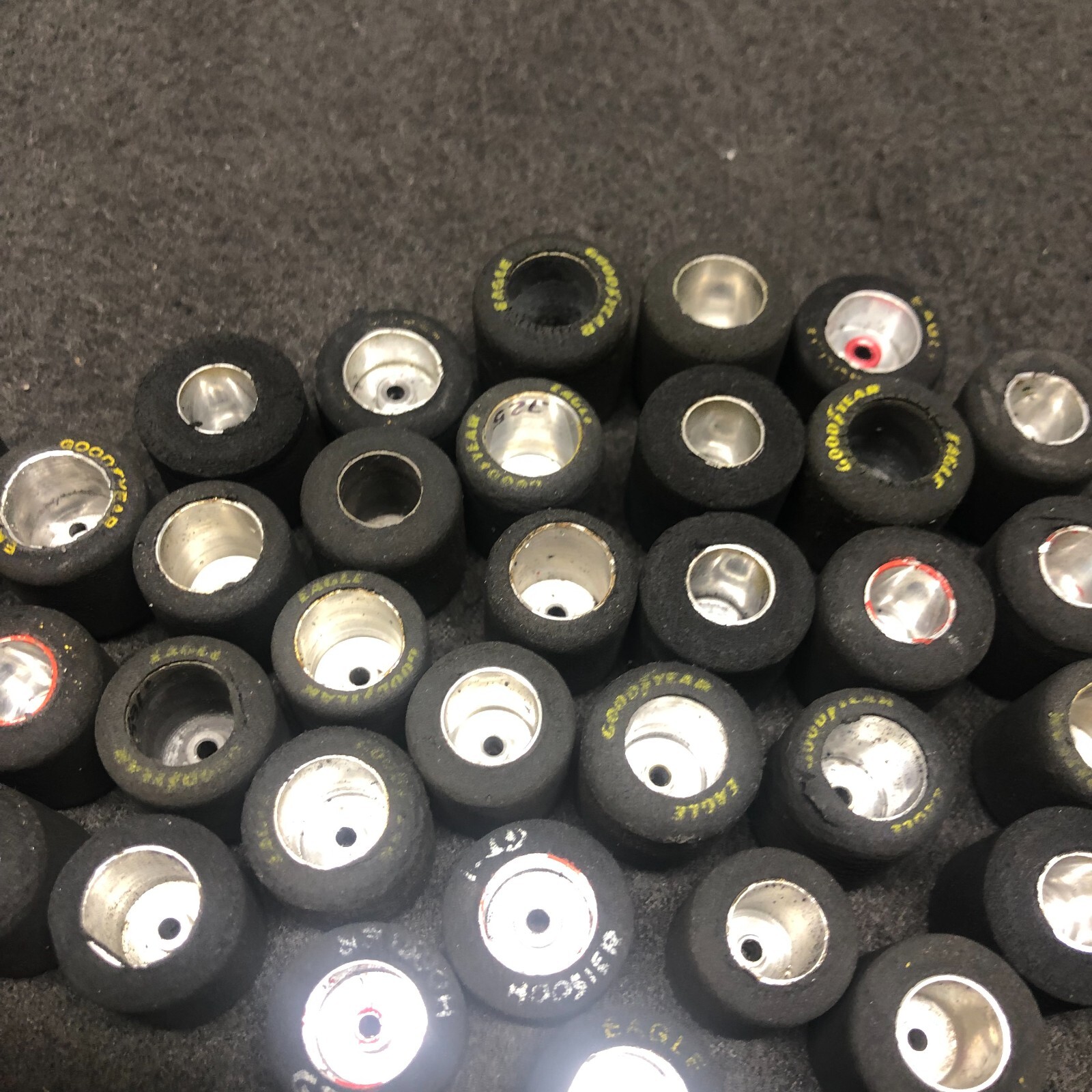 Huge Tire Lot 1/24 Slot Car 3/32 axle 18 Pairs Alpha Pro Track Tuna Used Tires eBay