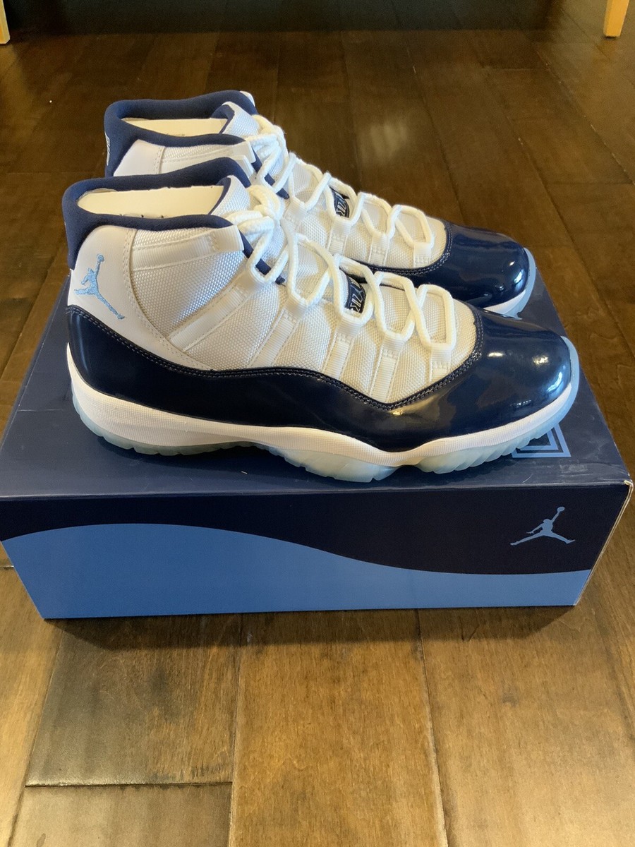 2017 Nike Air Jordan Retro 11 XI “Win Like '82” White/Carolina