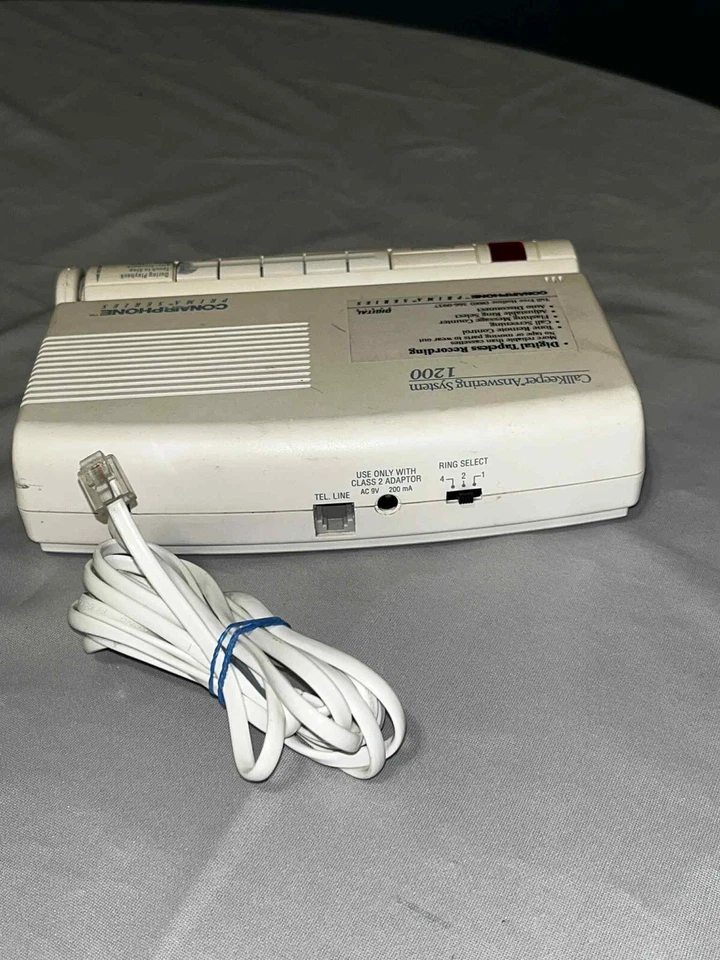 Vintage Conairphone Digital Answering System Call.keeper PR1200 Untested As Is - Image 3 of 4