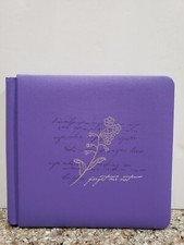 Creative Memories 7x7 Triumph Album Purple "Forget Me Not" Pre-owned 