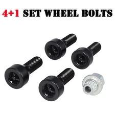 BLACK LOCKING SECURITY WHEEL BOLTS NUTS SET FOR BMW 36136786419 E46 E87 E90 E60