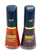 Max Factor Diamond Hard Nail Enamel Lot of 2 x (10ml / 0.34fl.oz) NEW YOU PICK!