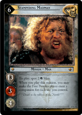 LOTR: Stampeding Madman [Ungraded] The Rise of Saruman Lord of the Rings TCG Dec