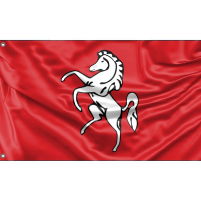 Kent, UK-Flagge, einzigartiges Design, 3 x 5 Fuß / 90 x 150 cm, hergestellt in der EU