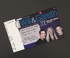 RARE Will Young & Gareth Gates Ticket(s) - Birmingham 22/10/2002 Memorabilia