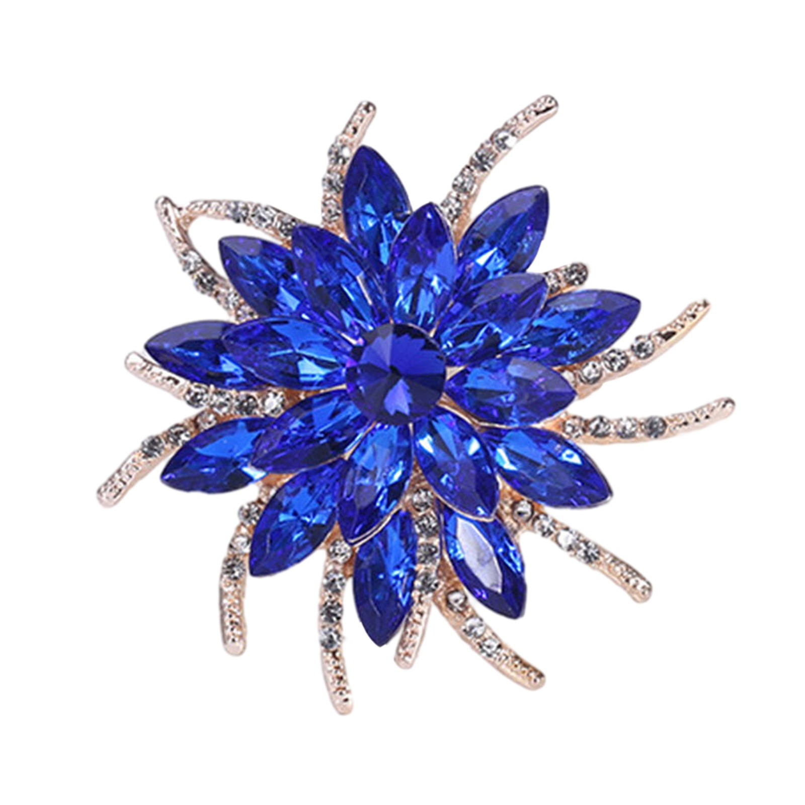 Rhinestones Brooch Clothing Brooch Rhinestone Flower Brooch Pin for Hats Scarves