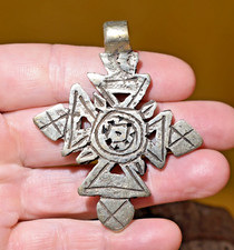 Handmade Ethiopian Coptic Orthodox Christian Metal Cross Pendant Ethiopia Africa