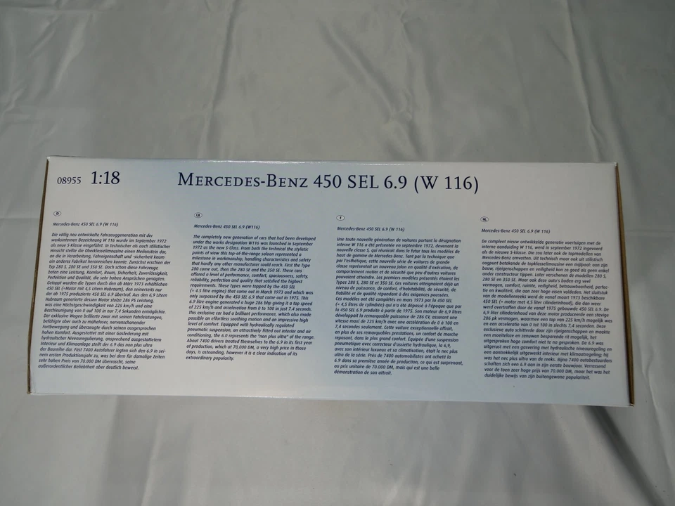 Revell Mercedes-Benz 450SEL 6.9 (W116) 1:18 Scale Model. 1 out of 1,008. - Image 3 of 4