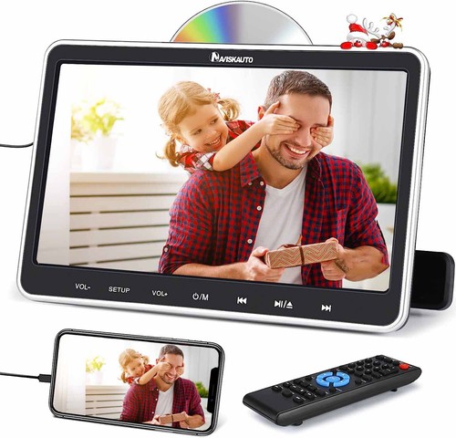 10.1" Car Headrest DVD Player Rear-Seat Monitor for Kids HDMI AV in & Out USB SD - Picture 2 of 10