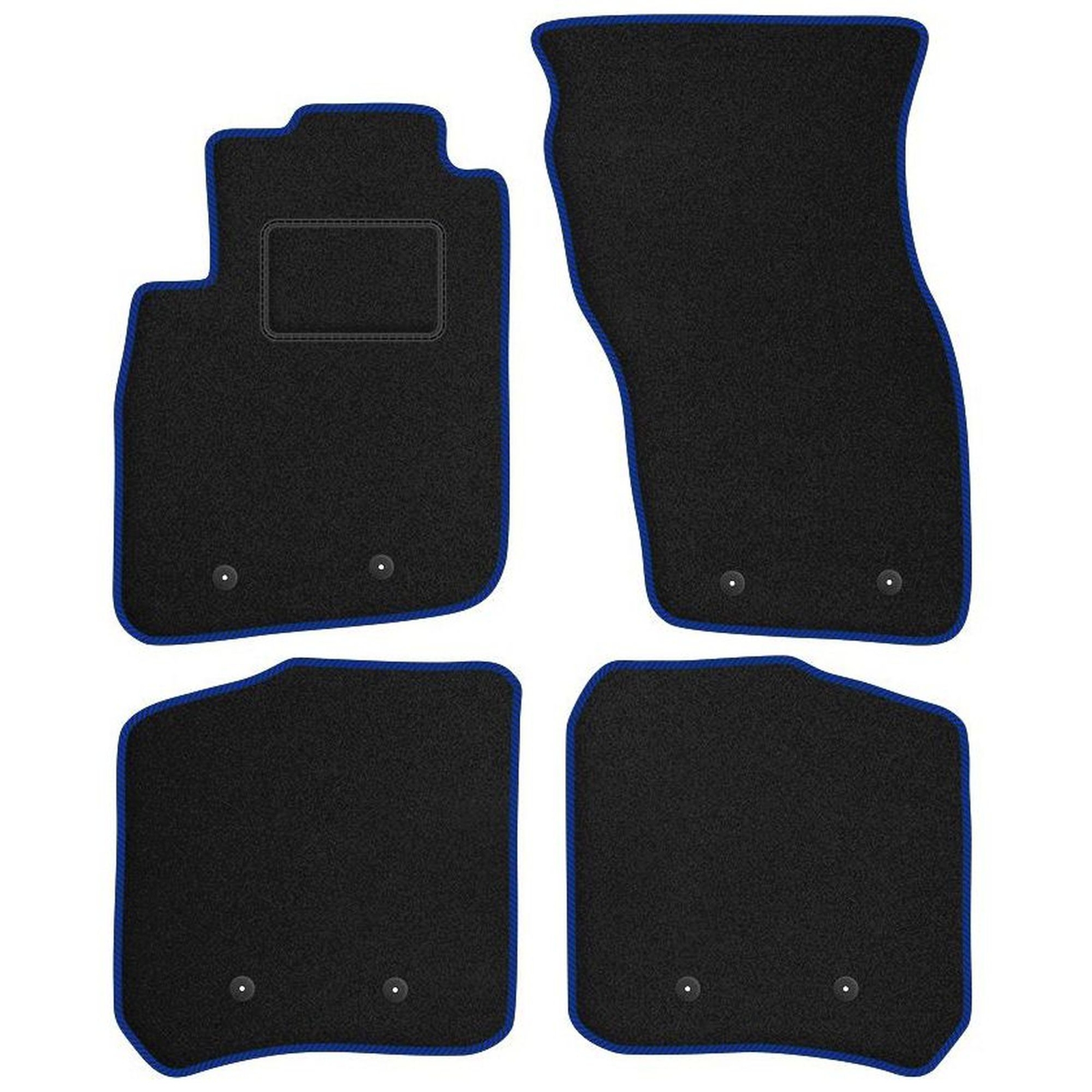 Tapis de sol velours STREAK bleu pour Volvo V40 1995-2004 confort premium