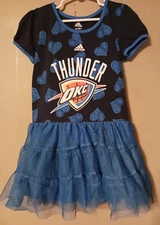 Adias Oklahoma City Thunder Toddler Girl 5-6 Tutu Dress