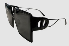  580 Christian Dior Women's Black Square Sunglasses Shades Size 58-15-130
