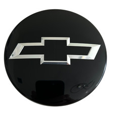83mm Chevy Wheel Center Caps 4pc Black Chrome For Silverado Tahoe 2014
