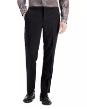 Perry Ellis Portfolio Travel Luxe No Iron Black Pants Trousers Men's 38 X 32 New