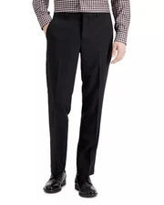 Perry Ellis Portfolio Travel Luxe No Iron Black Pants Trousers Men's 38 X 32 New
