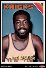 1975 Topps #73 Earl Monroe Knicks HOF Winston-Salem St 4 - VG/EX
