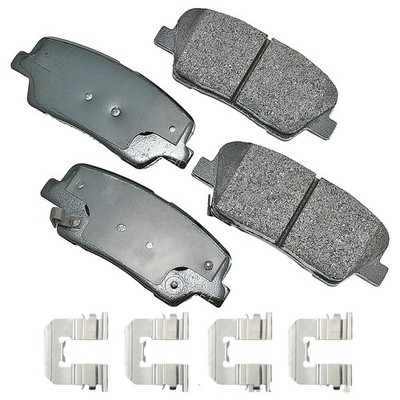 Akebono OEM Front & Rear Brake Pads For 2010-2016 Hyundai Santa Fe 9 Yr Warranty
