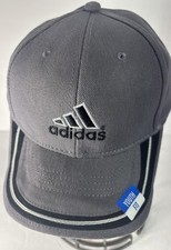 Adidas Embroidered Gray, Blue and White Youth Hat Cap Adjustable
