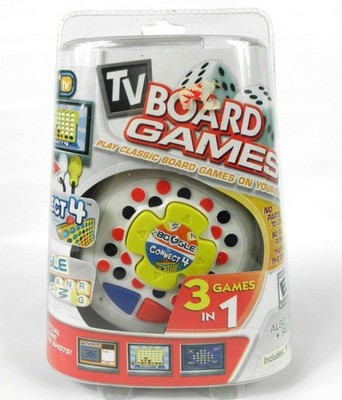 TV Classic Board Games 3 Games In 1 Plug and Play On Your TV Hasbro 77100 New