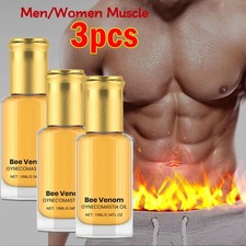 3X Bee Venom Gynecomastia Oil  Firming Chest  Treatment for Gynecomastia New US