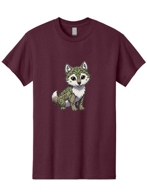 Tattoo-Fox Mens Graphic Tee, 100% Cotton, Casual Summer Wear