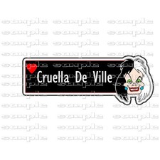 Disney Valentine Cruella De Ville vlt Premade Scrapbook Page Paper Piece die cut