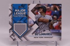 2022 Topps Series One DJ LeMahieu Jersey Patch Yankees Major League Material
