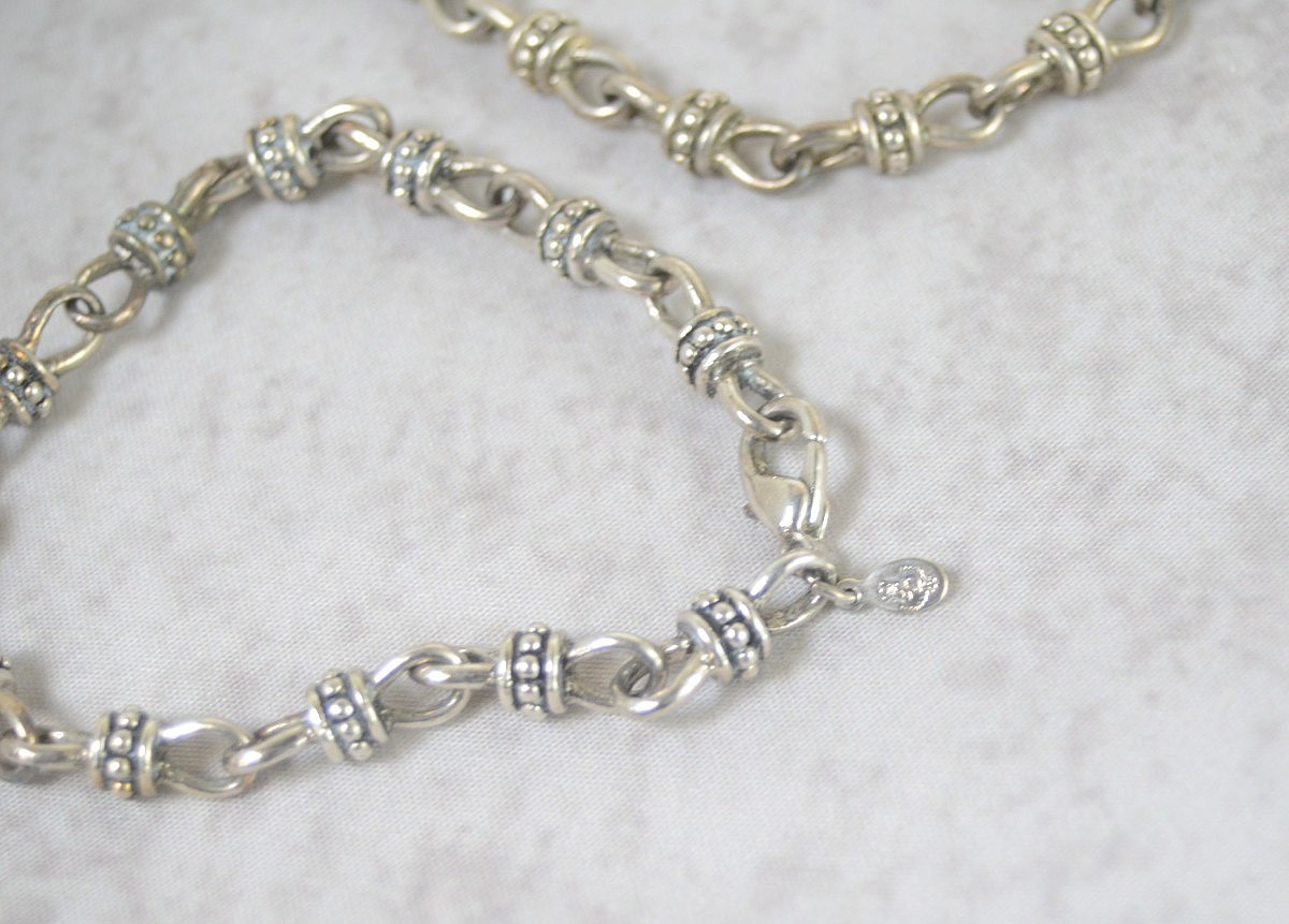 Signed PREMIER DESIGNS Silver Plate Bracelet & Ne… - image 6