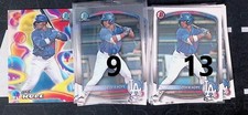 (23) CARD BASE LOT Zyhir Hope Los Angeles Dodgers baseball 