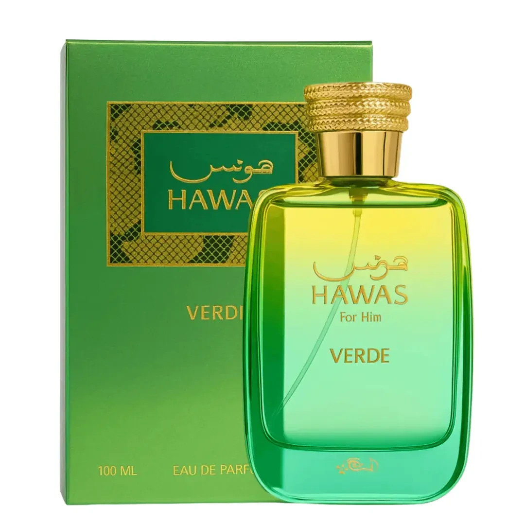 Rasasi Hawas Verde EDP 100ml 3.4oz Men's Cologne Long Lasting Fragrance Spray