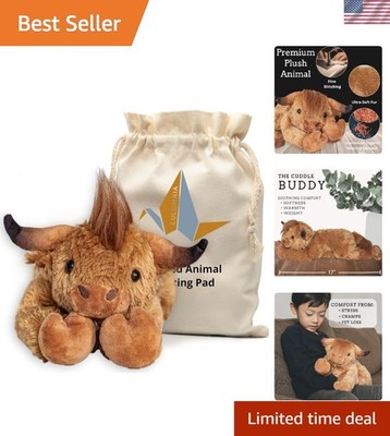 Organic Millet Stuffed Animal Heating Pad - Microwave Relief for Cramps & Stress
