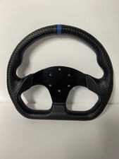 Matrix D Shape Steering Wheel Black Blue Steering Wheel No Horn Button