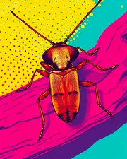 Termite Pop Art Vivid Colors 8X10 Print