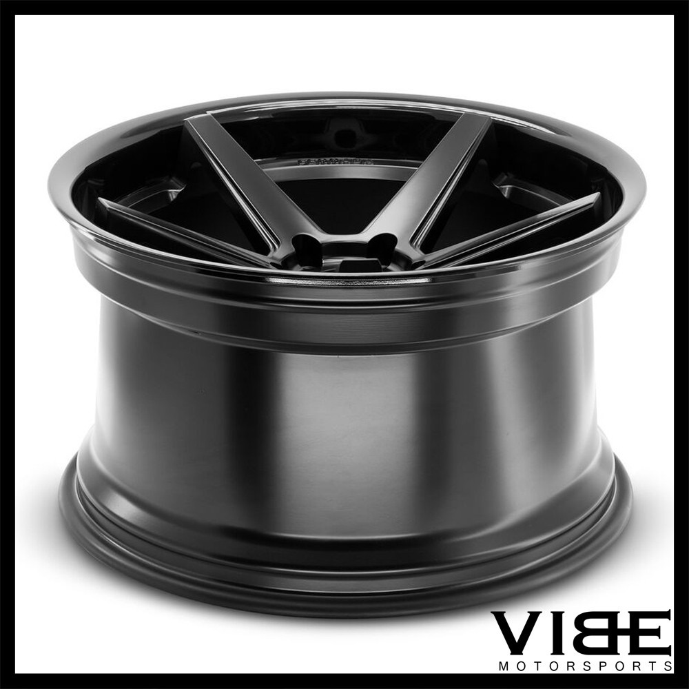 20" FERRADA FR3 BLACK CONCAVE WHEELS RIMS FITS MASERATI QUATTROPORTE