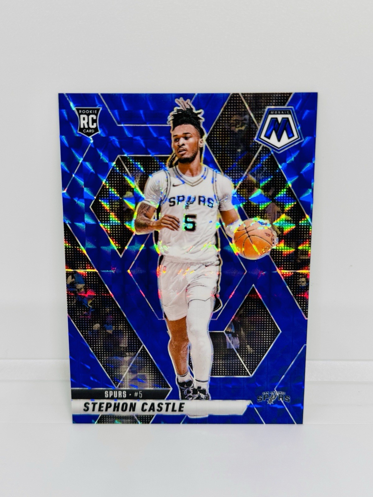 2024-25 Mosaic STEPHON CASTLE Rookie Blue Prizm /199 Spurs RC #236