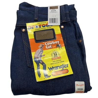 Wrangler Jeans Pro Rodeo Mens 32x29 Blue Cowboy Cut Bootcut Classic Fit Denim Ne