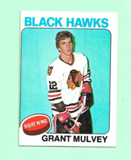 (1) GRANT MULVEY 1975-76 TOPPS # 272 HAWKS ROOKIE MISCUT CARD (N5463). rookie card picture