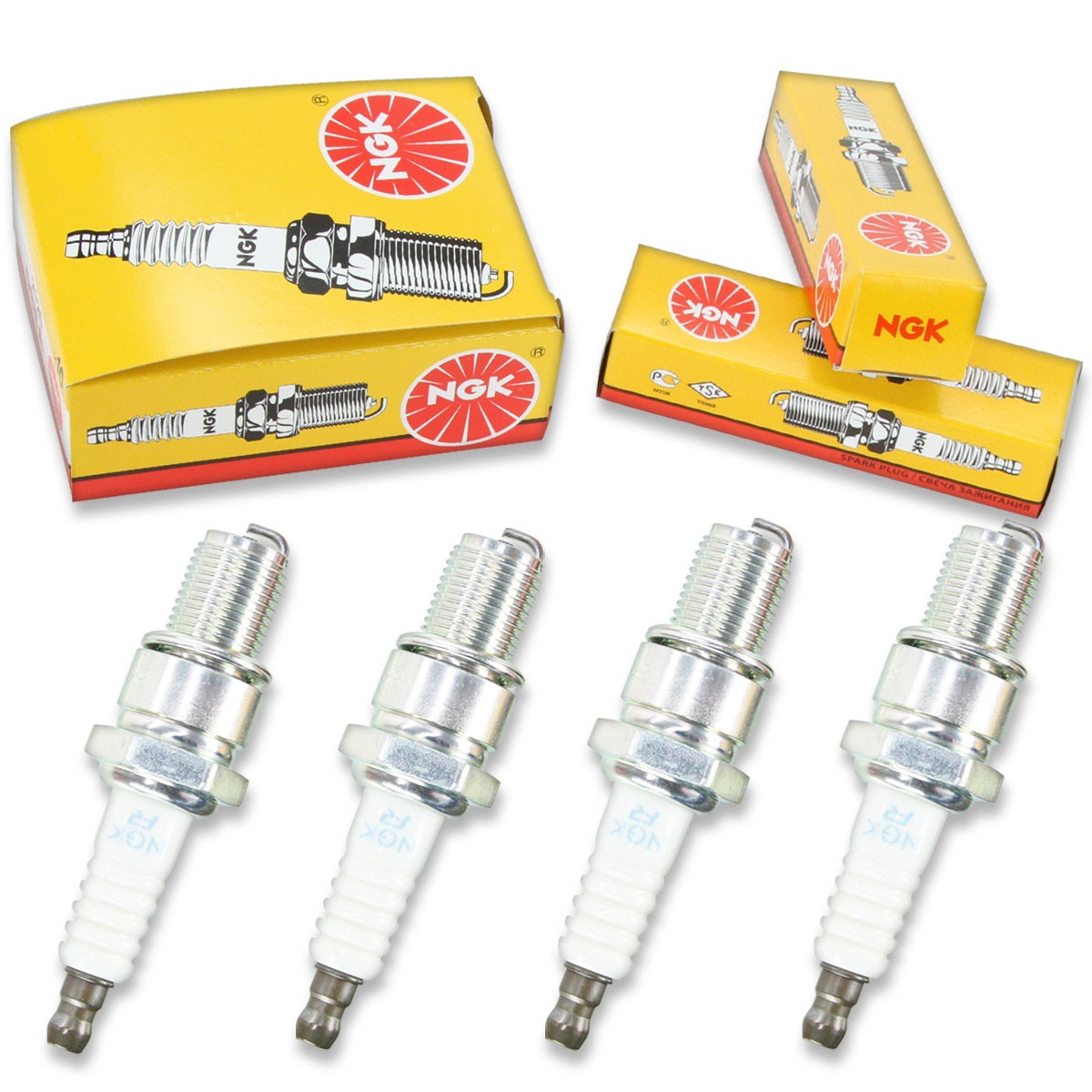 4pcs 95-97 Polaris Sport NGK Standard Spark Plugs 432cc 26ci EC38 Kit Set hr
