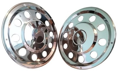 RADKAPPEN 22,5 FLACHE ROSTFREI INOX Iveco Eurotech Eurostar Volvo FL FM x2