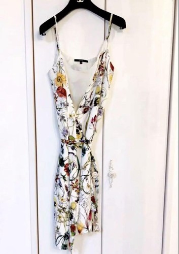 GUCCI Floral Cami Dress with Waist Ribbon Multicolor 40/L 84743c - Picture 4 of 24