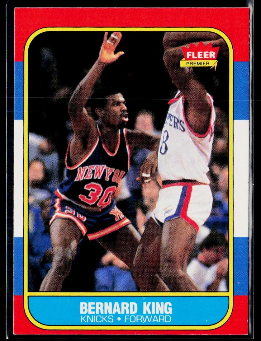 1986-87 FleeBasketball Bernard King #30 Knicks