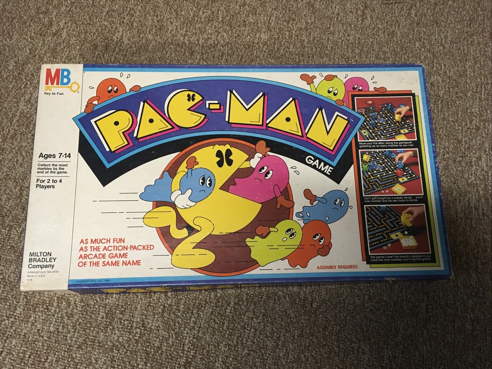 Vintage Complete 1982 Milton Bradley PAC-MAN Board Game