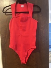 New Red bodysuit - women L