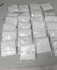 19 x Electrical UK Domestic Household Light 1 Way Single Light Switch White