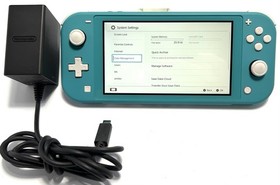 Nintendo Switch Lite Handheld Game Console HDH-001 Turquoise W/Charger &bull; EUC
