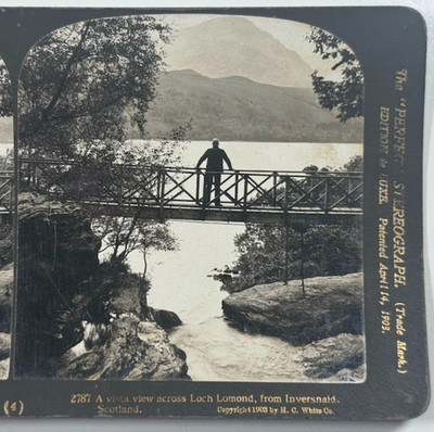 A Vista View Across Loch Lomond, Seen from Inversnaid, Scotland Stereoview Card