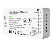 GLEDOPTO ESP32 WLED LED Controller with Mic Microphone UART Download DIY