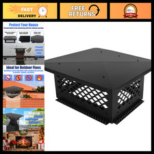 Adjustable 21" x 13" Chimney Cap Cover - All Weather, Galvanized Steel, Fits Cla