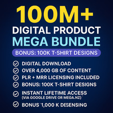 100 Million PLR MRR Digital Products Bundle - Passive Income Opportunity